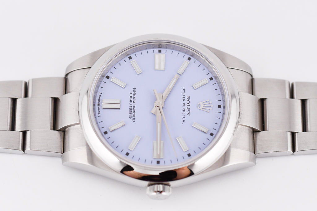 Rolex Oyster Perpetual Ref 124300 Custom Lavender Dial