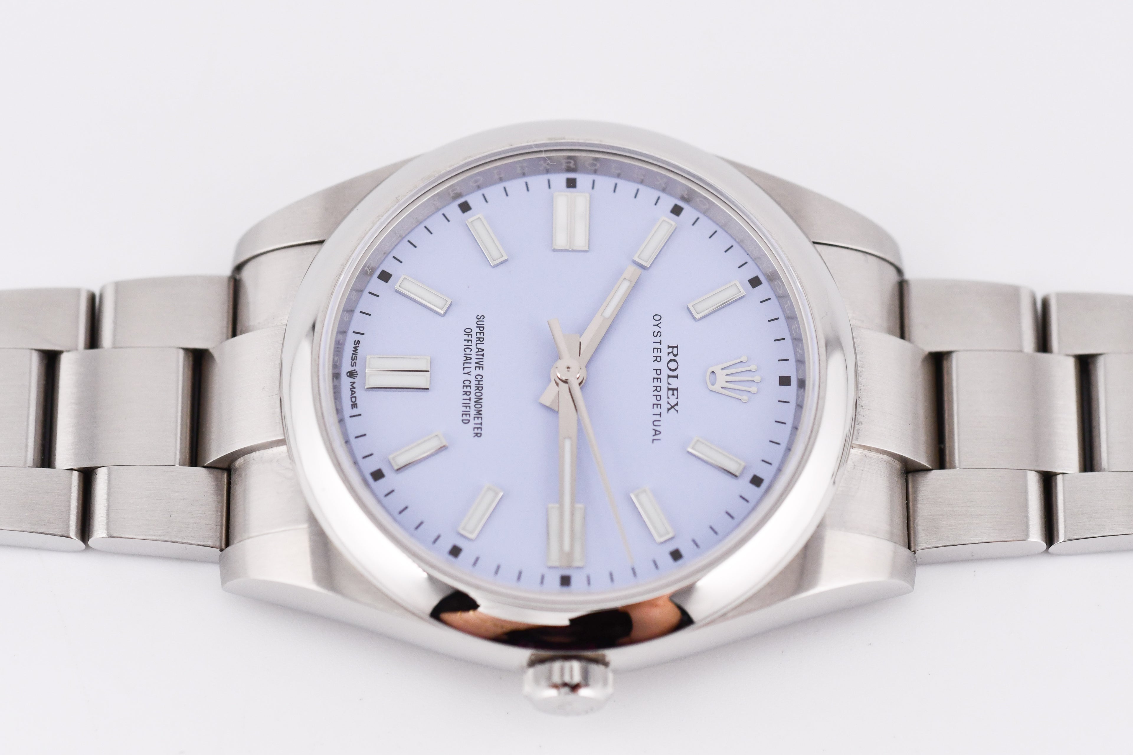 Rolex Oyster Perpetual Ref 124300 Custom Lavender Dial