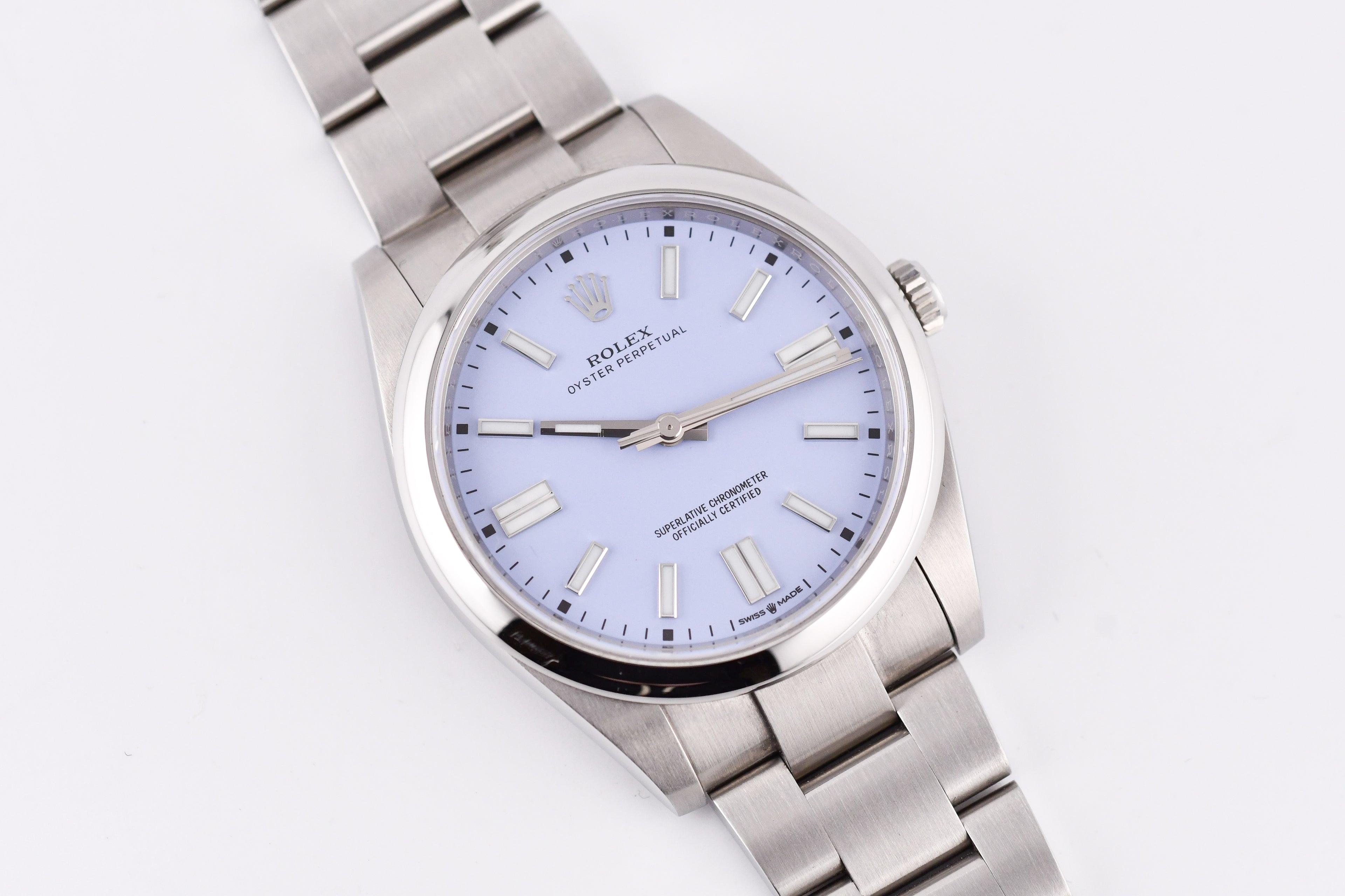 Rolex Oyster Perpetual Ref 124300 Custom Lavender Dial