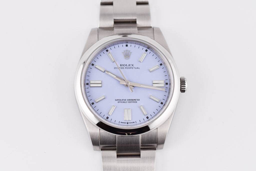 Rolex Oyster Perpetual Ref 124300 Custom Lavender Dial