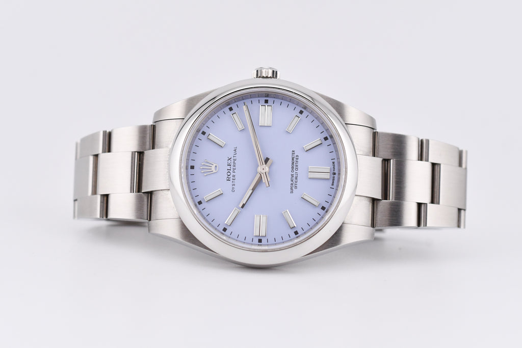 Rolex Oyster Perpetual Ref 124300 Custom Lavender Dial