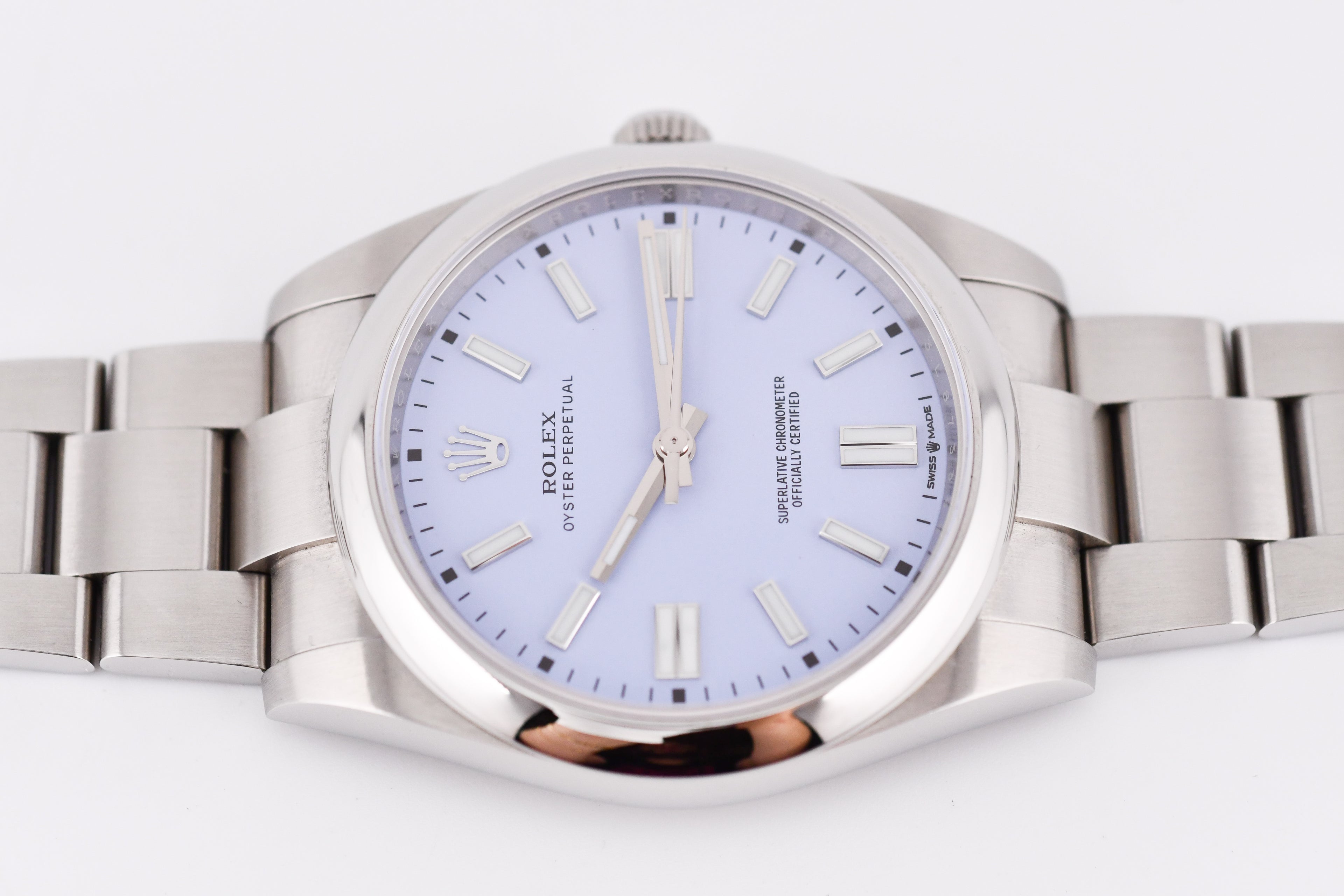 Rolex Oyster Perpetual Ref 124300 Custom Lavender Dial