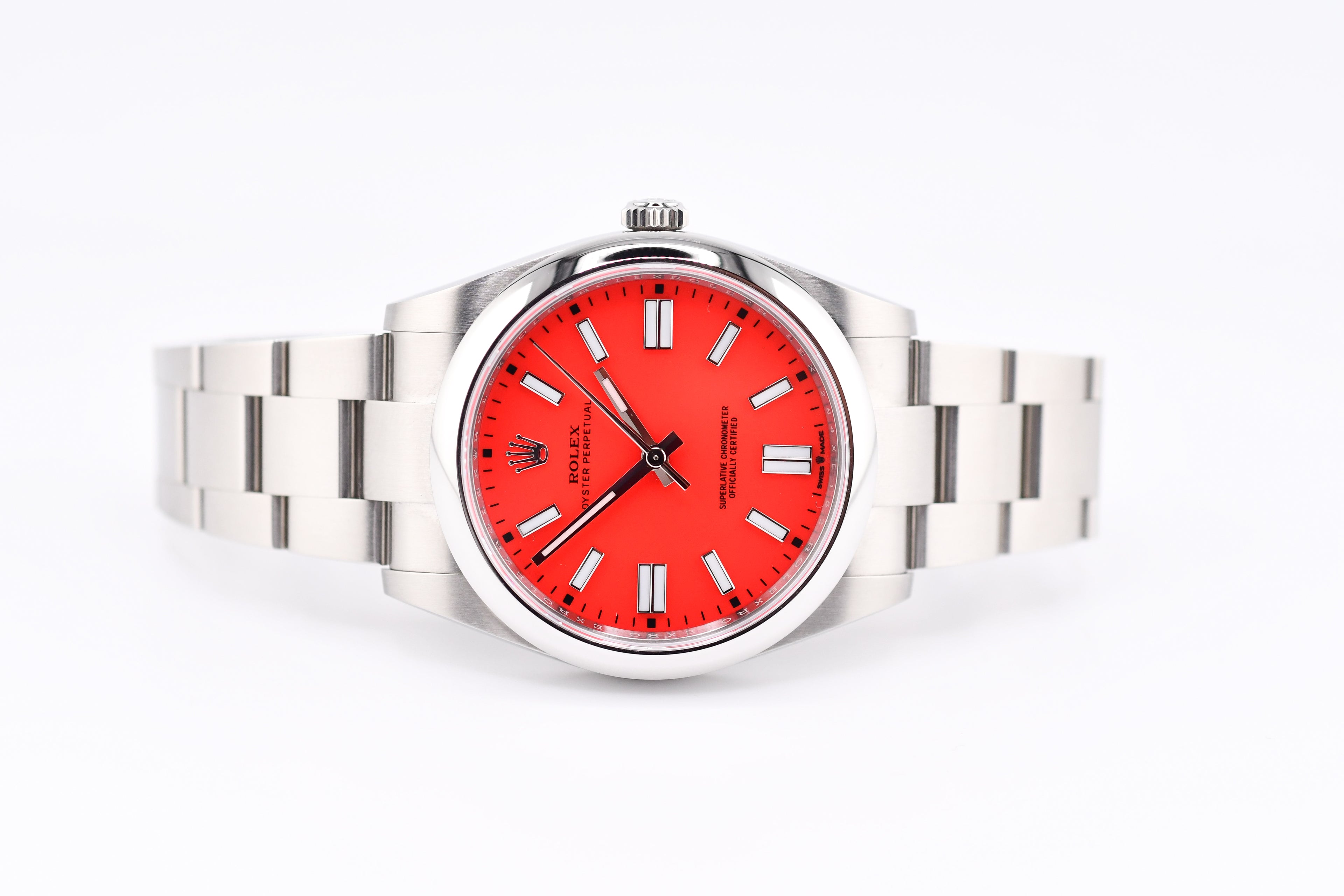 Rolex Oyster Perpetual Ref 124300 Custom Red Dial