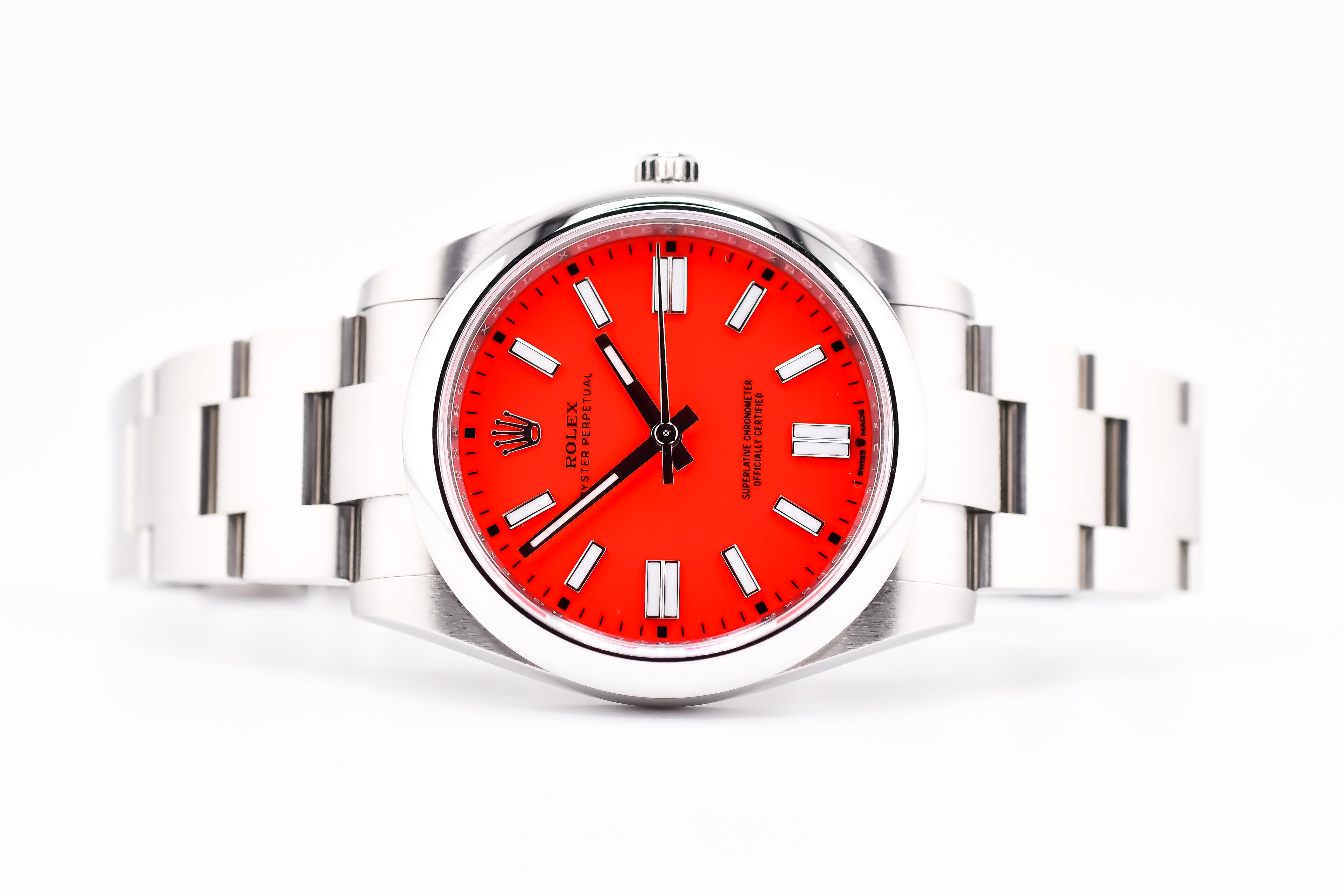 Rolex Oyster Perpetual Ref 124300 Custom Red Dial