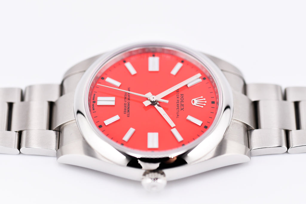 Rolex Oyster Perpetual Ref 124300 Custom Red Dial