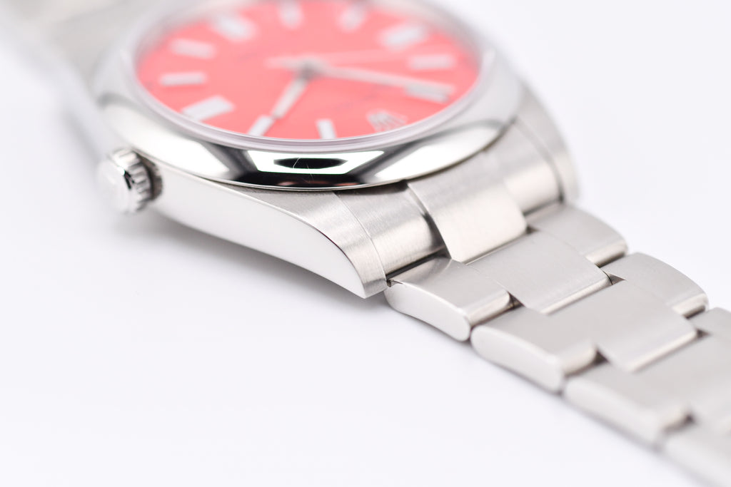 Rolex Oyster Perpetual Ref 124300 Custom Red Dial