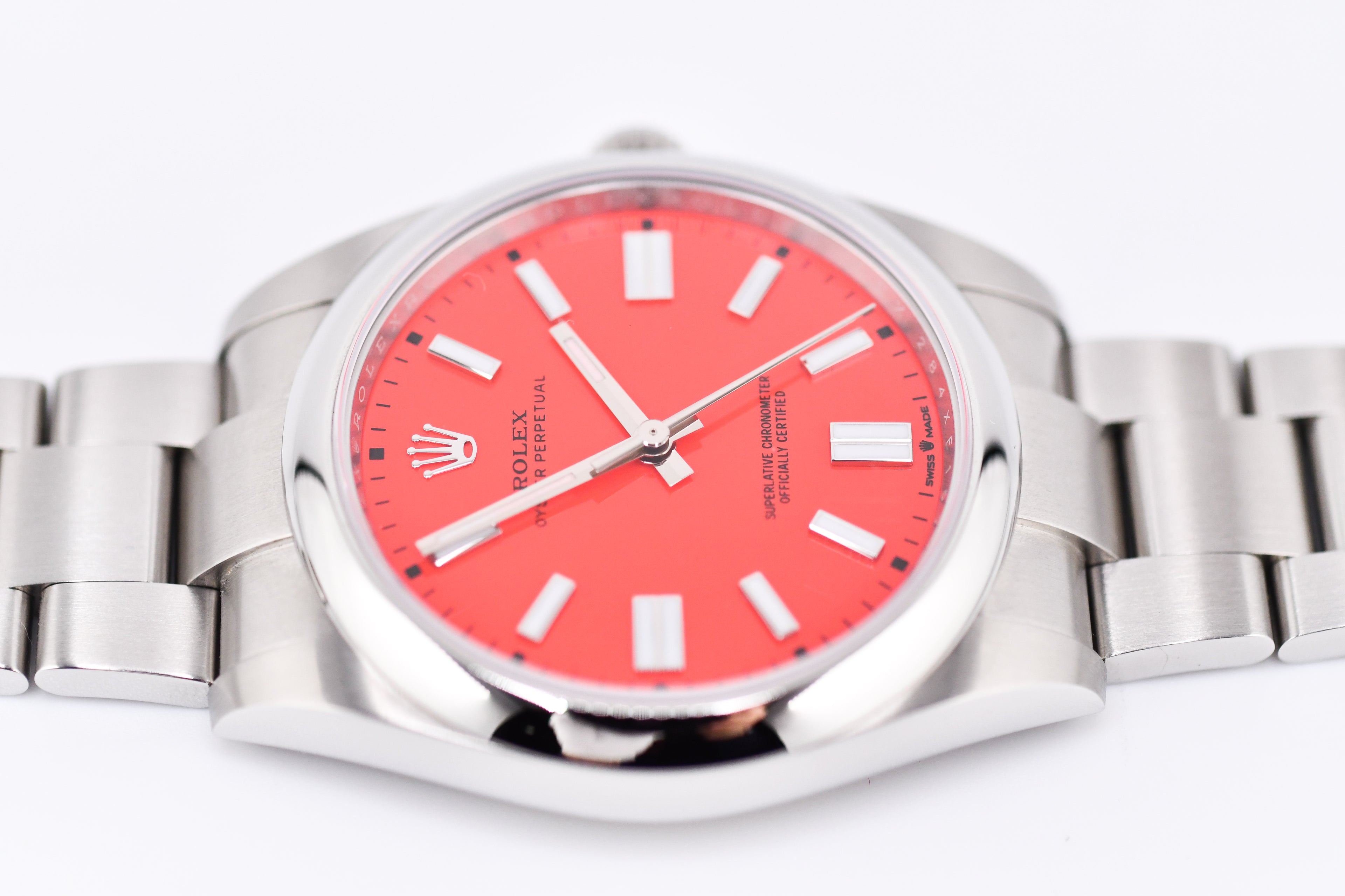 Rolex Oyster Perpetual Ref 124300 Custom Red Dial