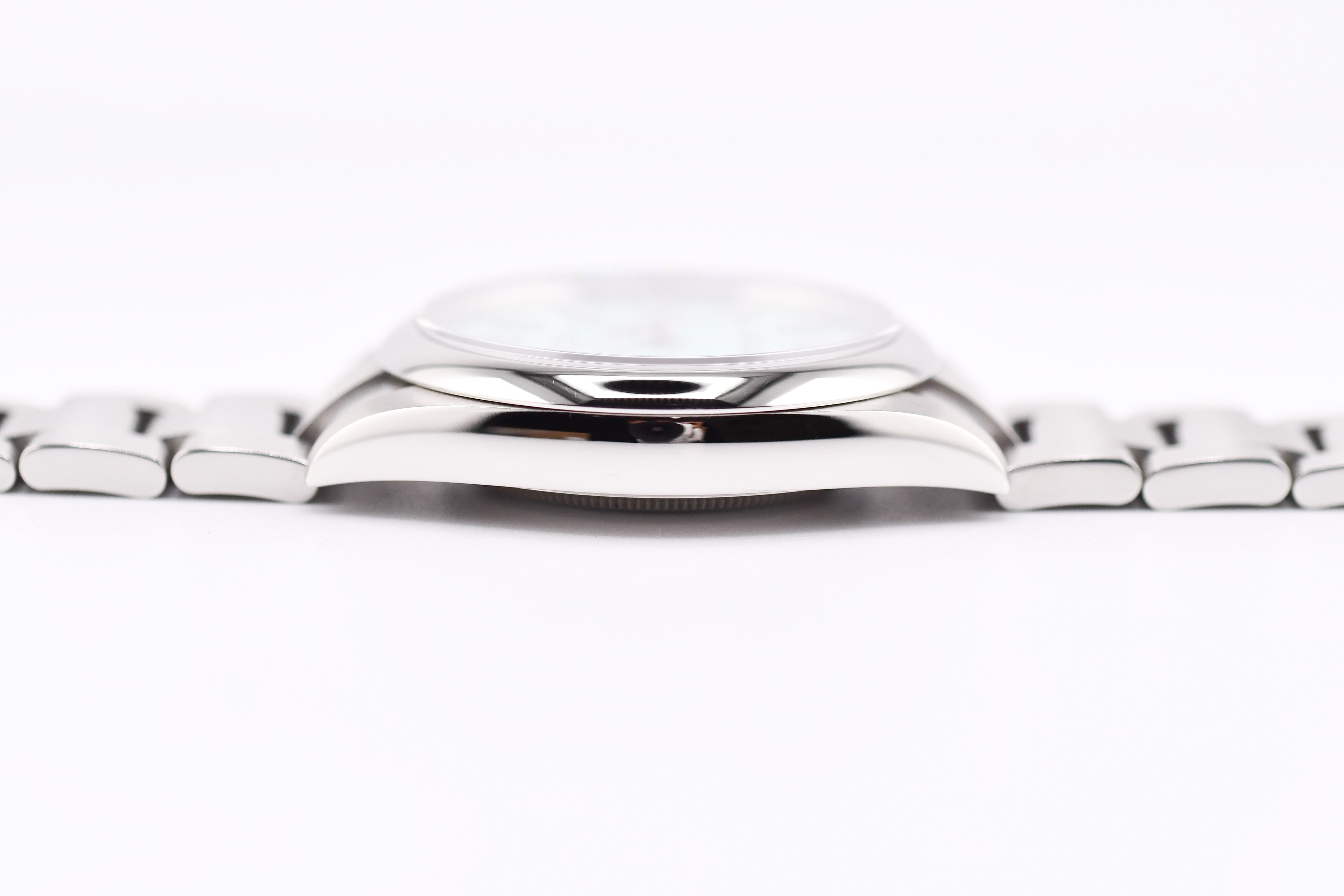 Rolex Oyster Perpetual Ref 124300 Custom Turquoise Blue Dial
