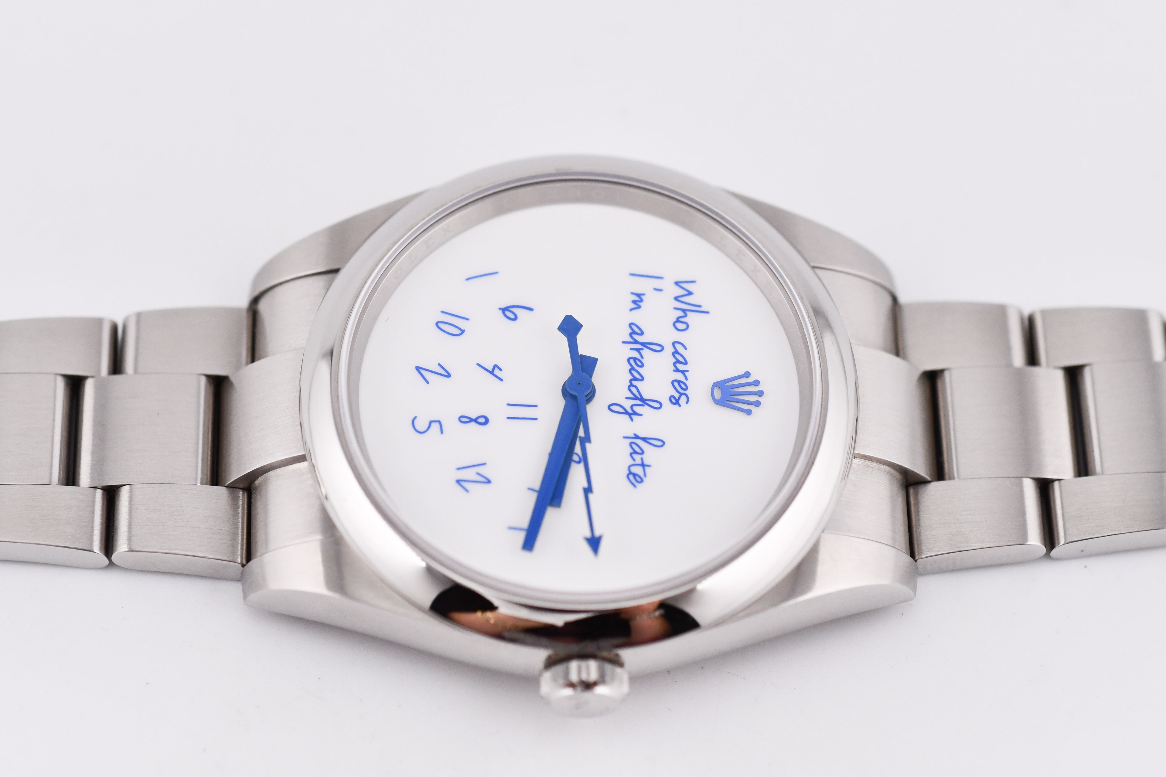Rolex Oyster Perpetual Ref 124300 Custom Who Cares Dial