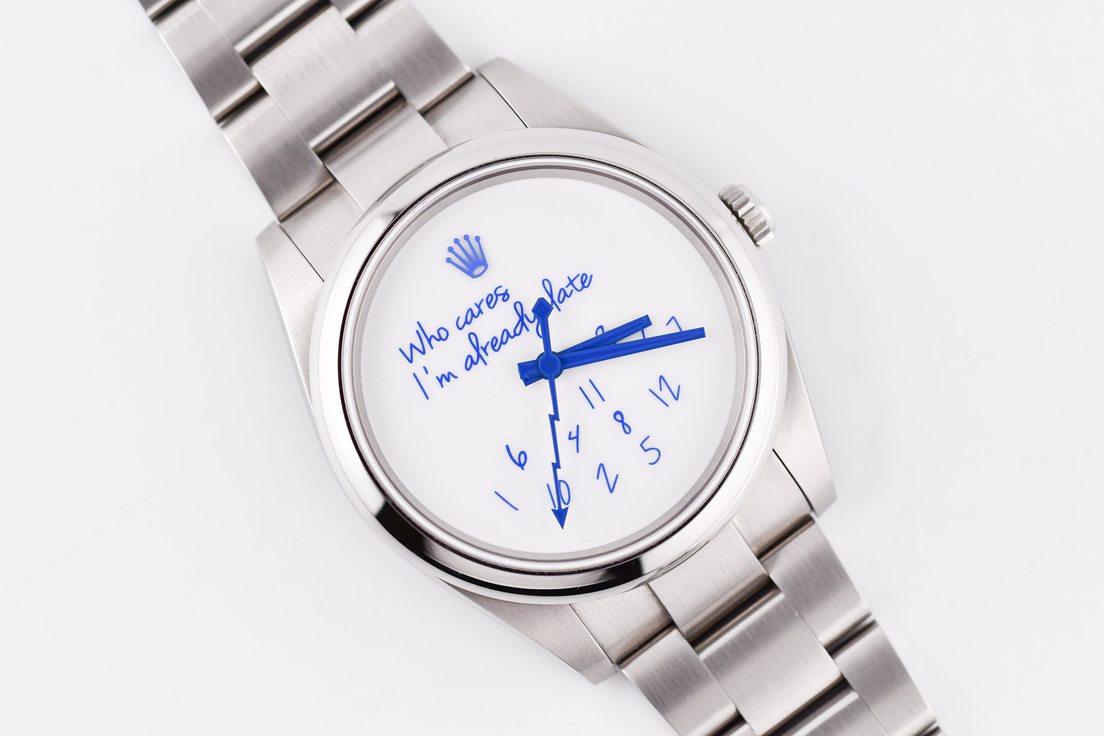 Rolex Oyster Perpetual Ref 124300 Custom Who Cares Dial