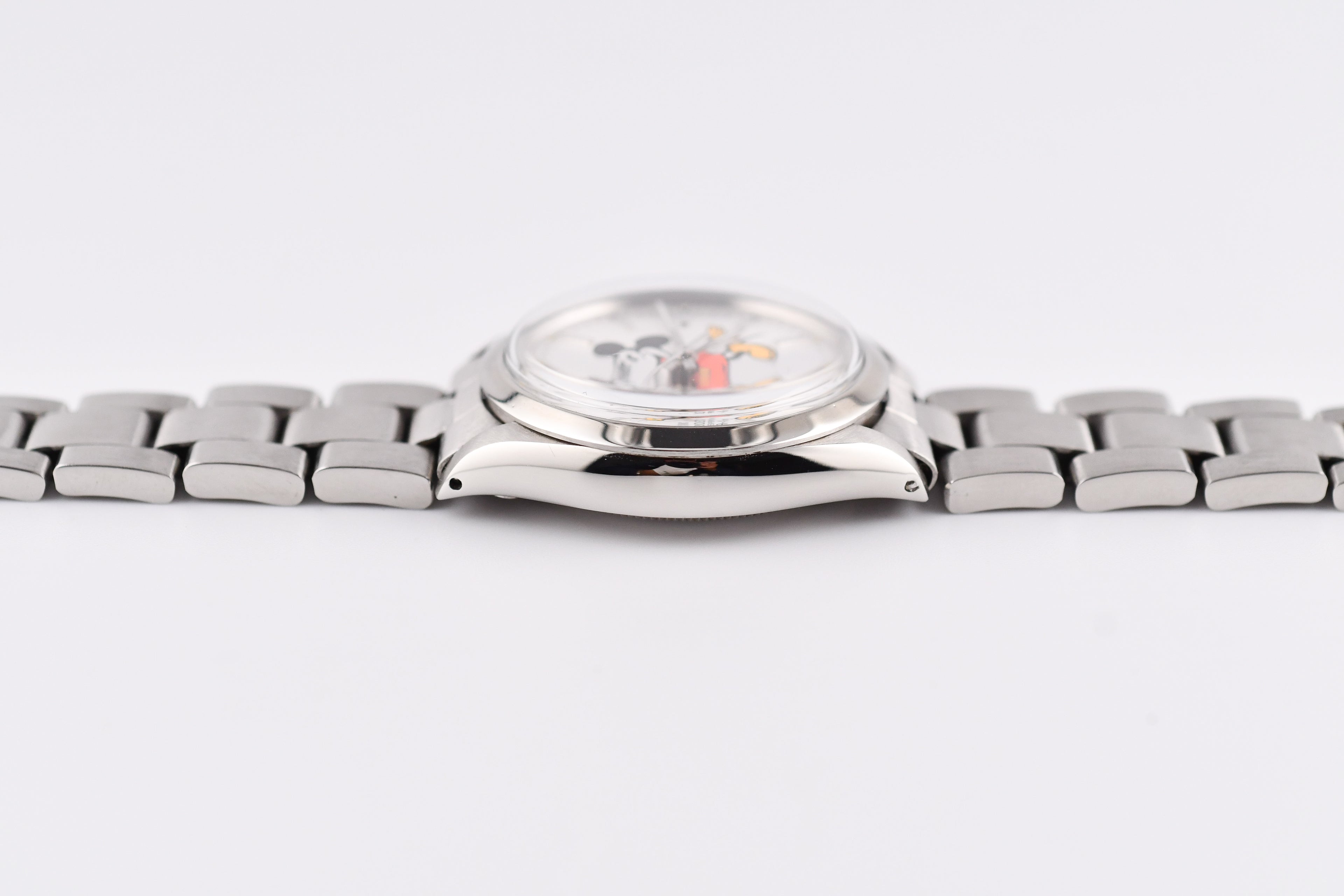 Rolex Precision 34mm Ref 5500 Stainless Steel Mickey Mouse Dial