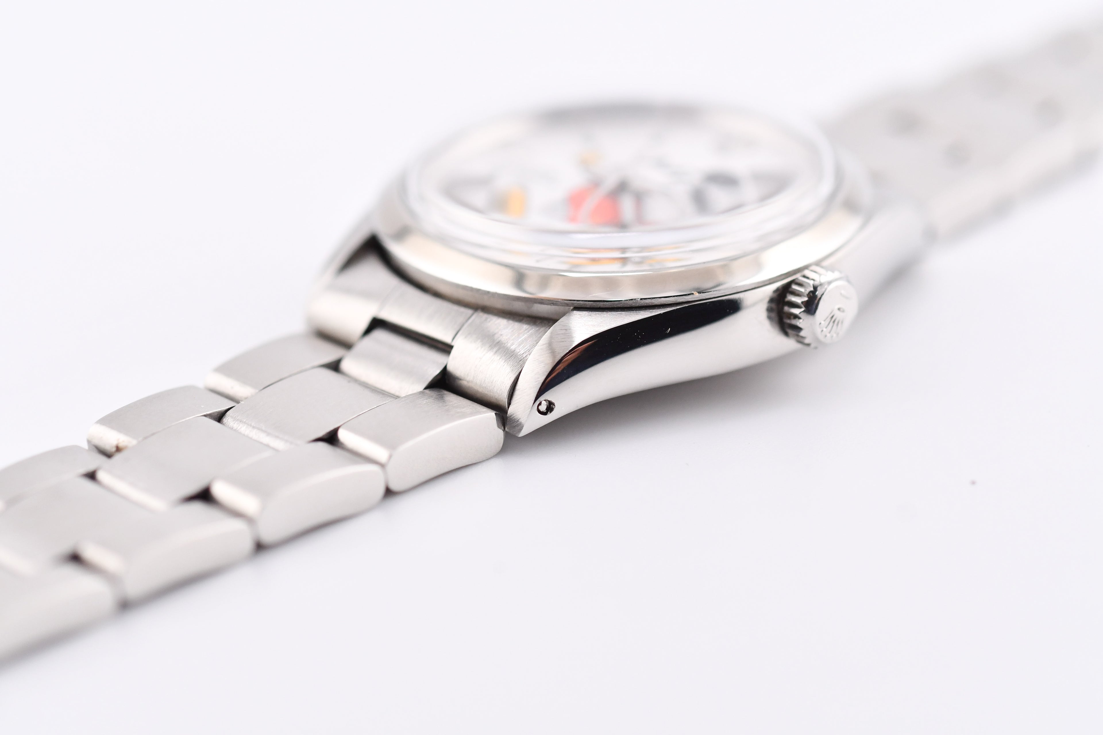Rolex Precision 34mm Ref 5500 Stainless Steel Mickey Mouse Dial