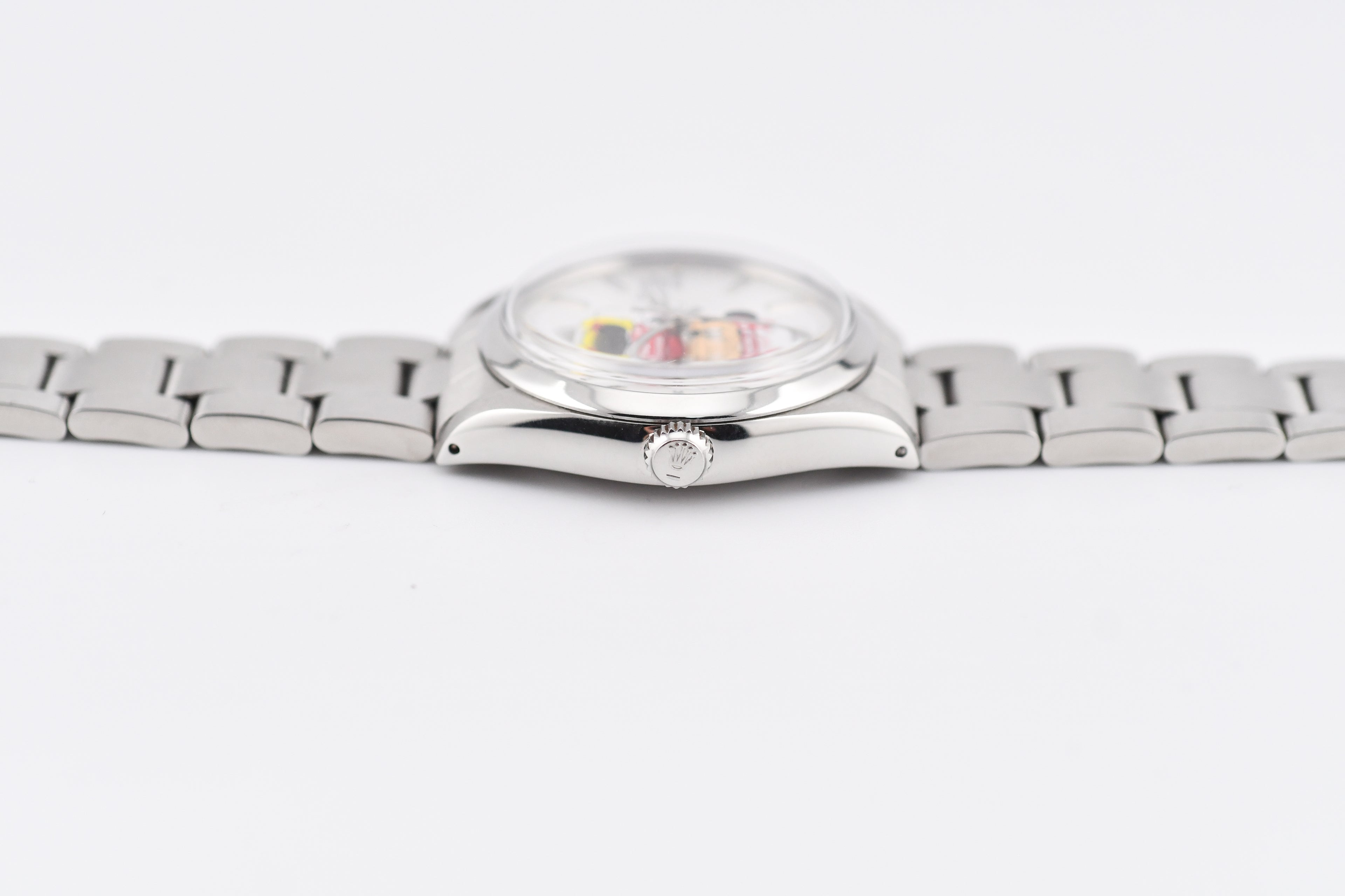 Rolex Precision 34mm Ref 5500 Stainless Steel Minnie Mouse Dial