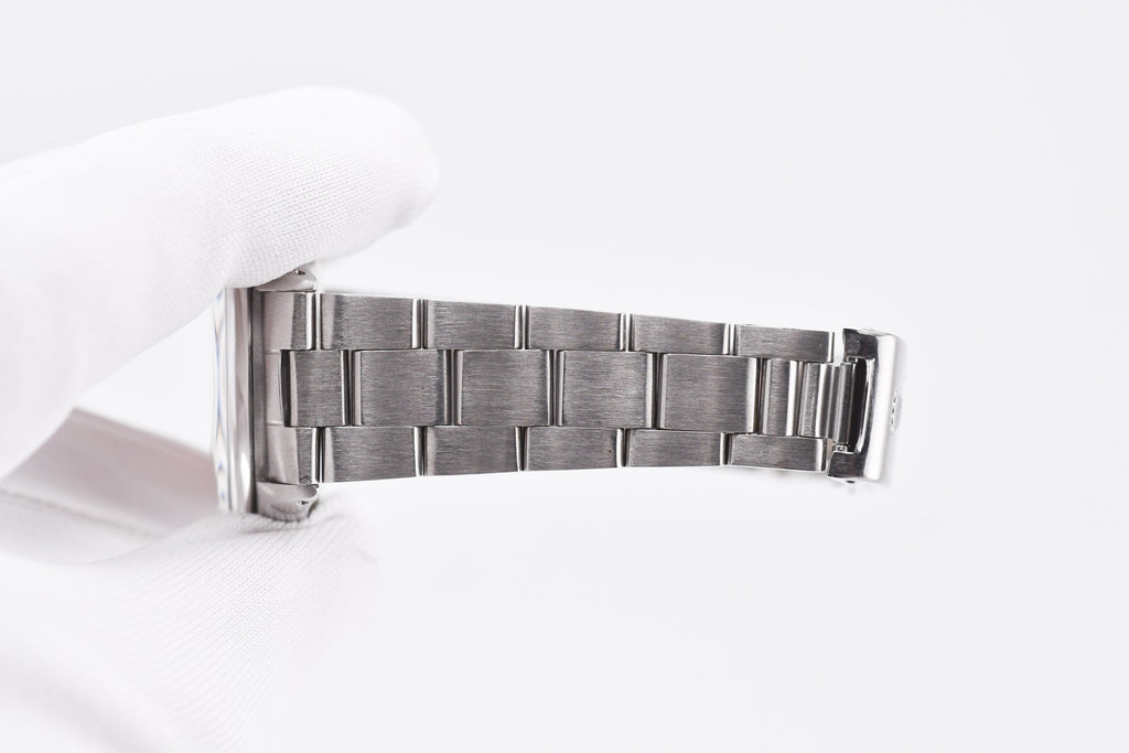 Rolex Precision 34mm Ref 5500 Stainless Steel Pink Dial