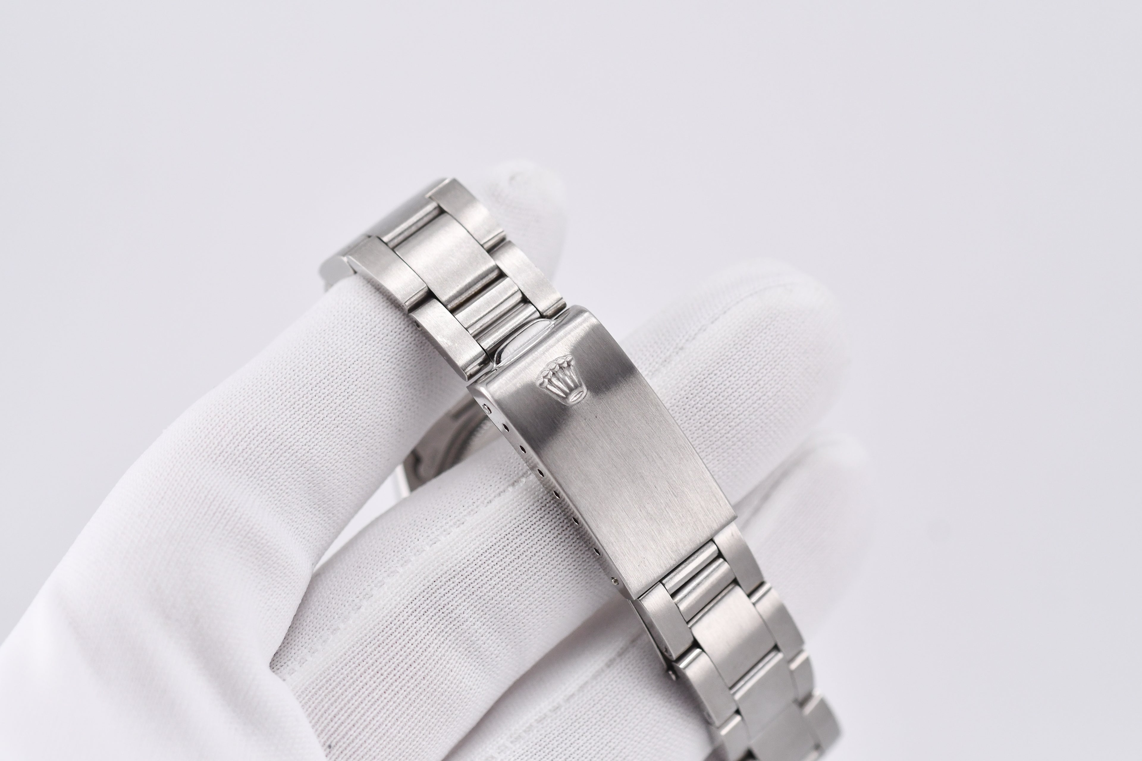 Rolex Precision 34mm Ref 5500 Stainless Steel Pink Dial