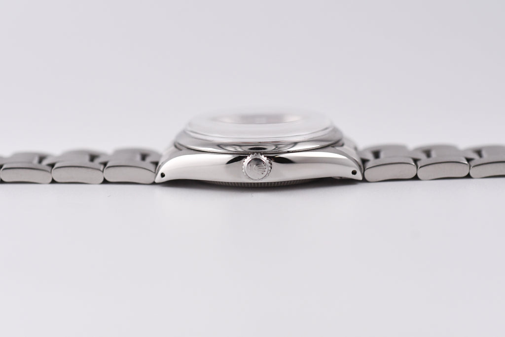 Rolex Precision 34mm Ref 5500 Stainless Steel Pink Dial