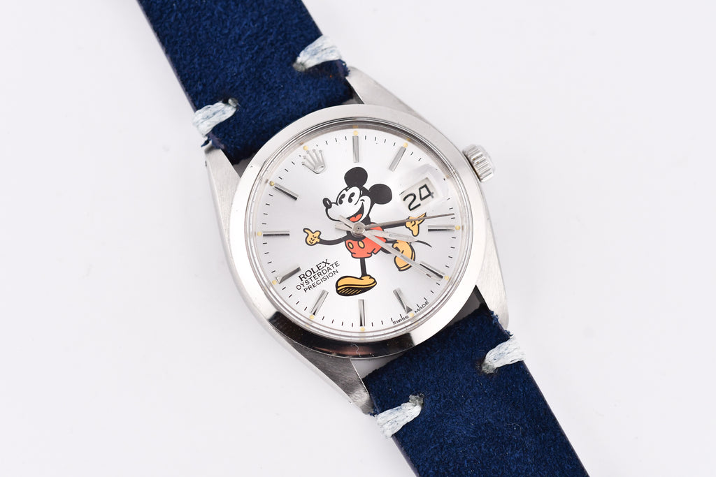 Rolex Precision 34mm Ref 6694 Stainless Steel Mickey Mouse Dial