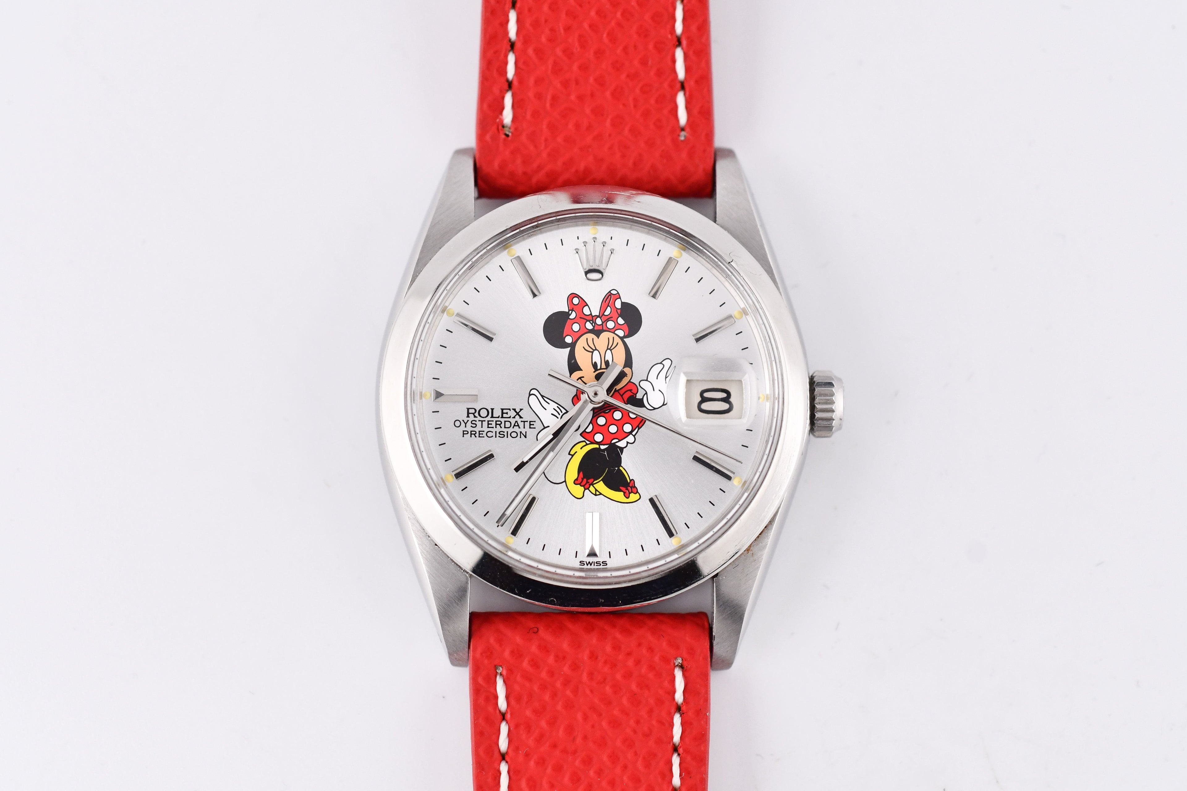 Rolex Precision 34mm Ref 6694 Stainless Steel Minnie Mouse Dial