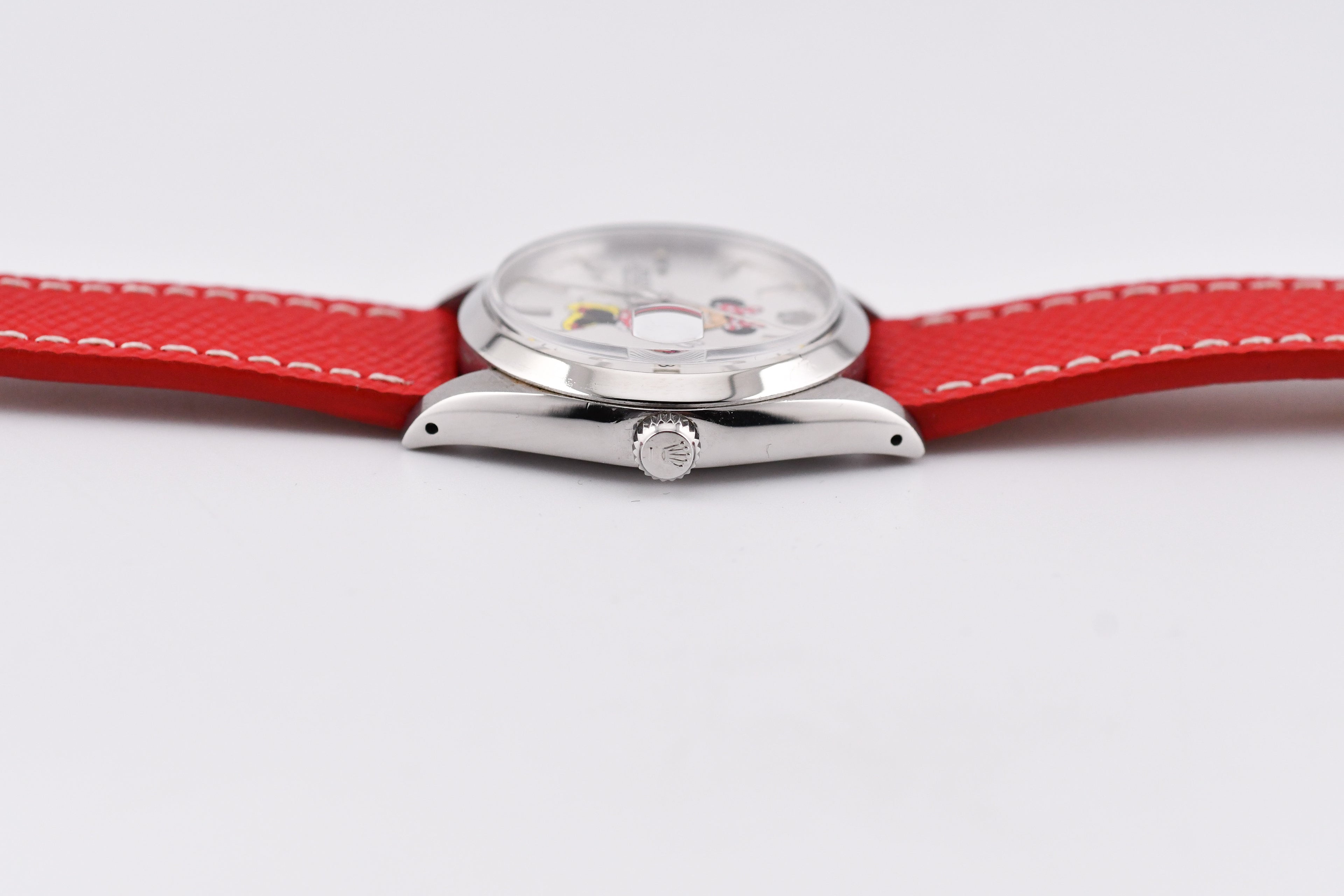 Rolex Precision 34mm Ref 6694 Stainless Steel Minnie Mouse Dial