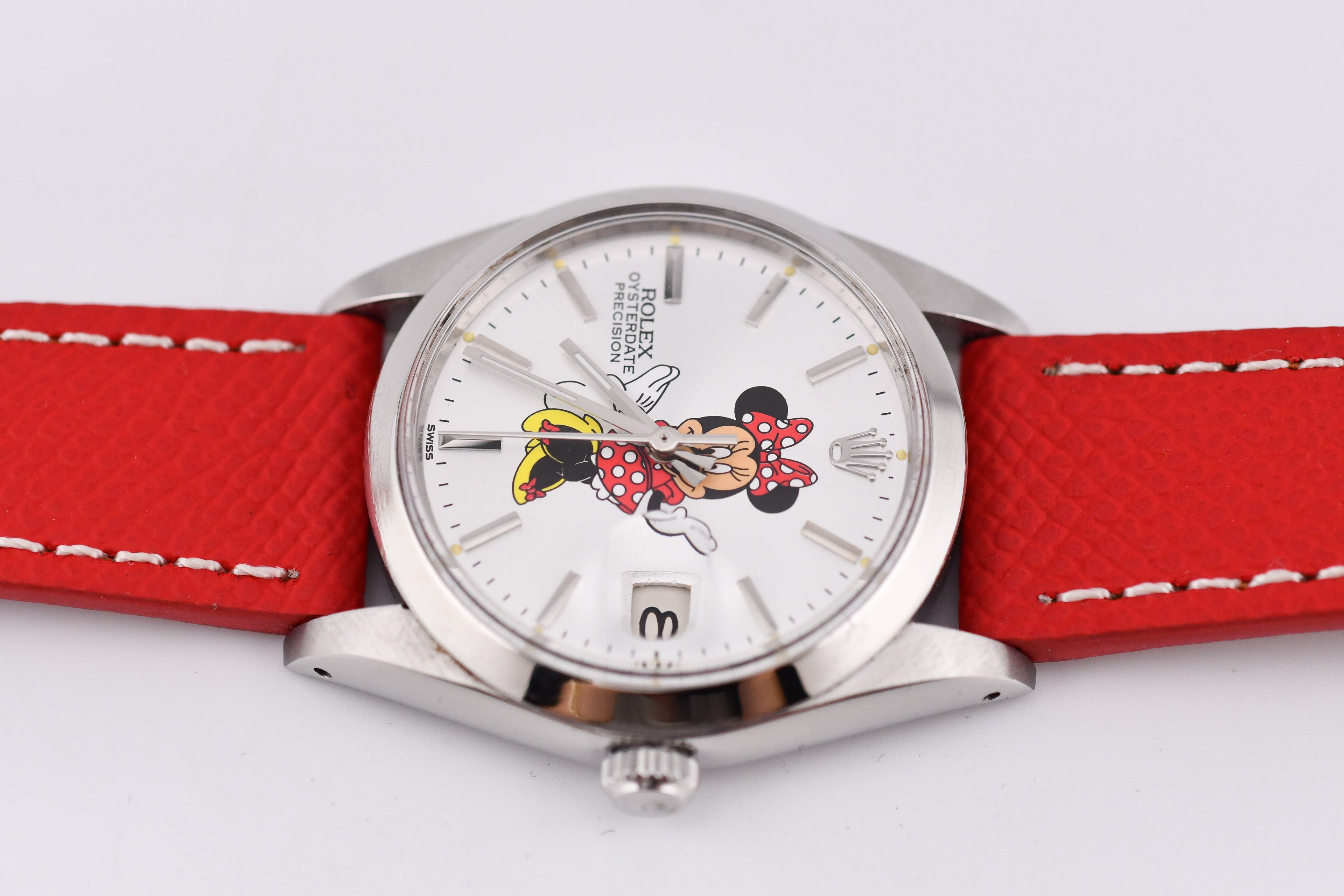 Rolex Precision 34mm Ref 6694 Stainless Steel Minnie Mouse Dial