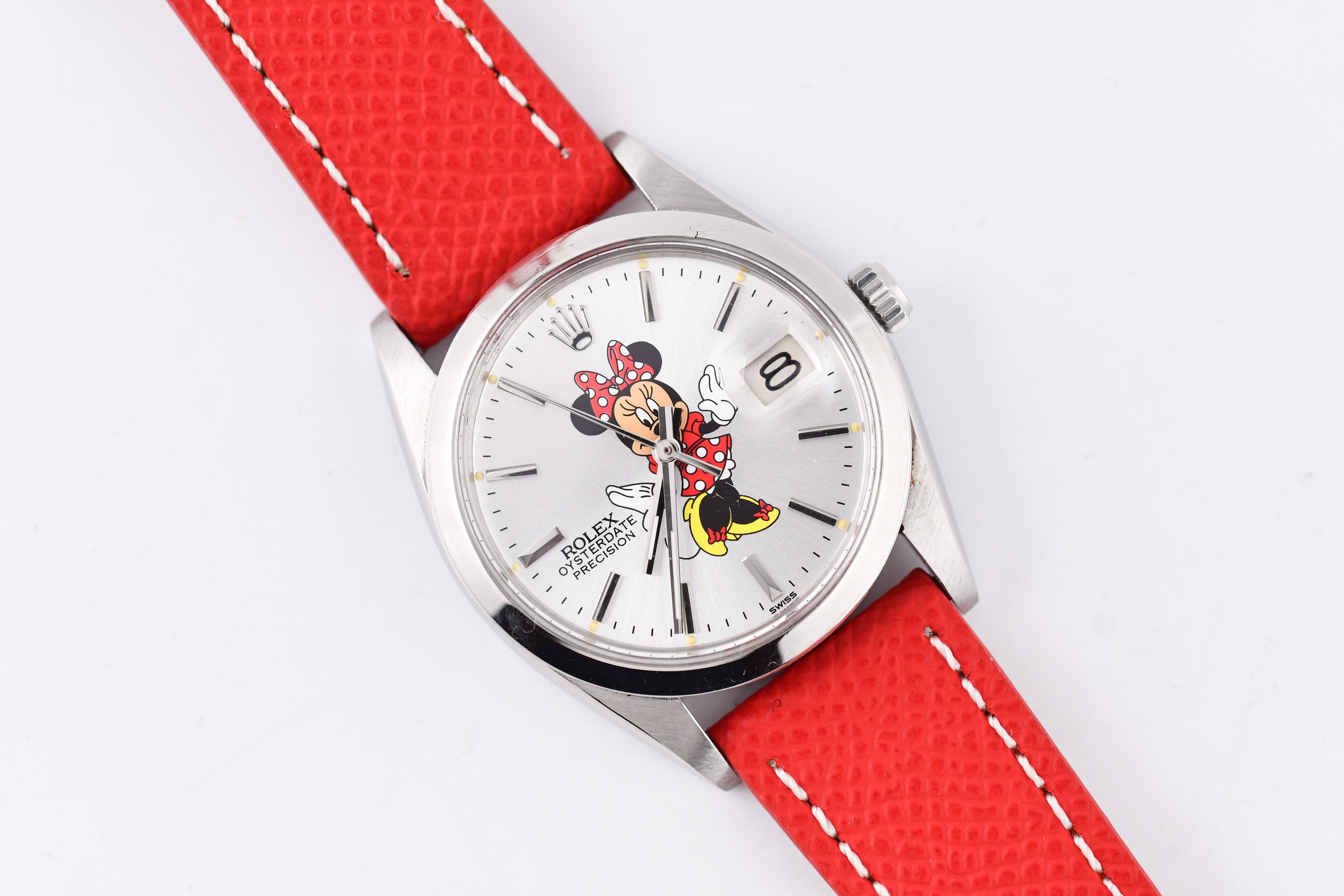 Rolex Precision 34mm Ref 6694 Stainless Steel Minnie Mouse Dial