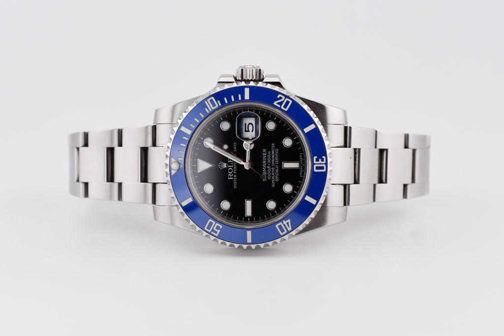 Rolex Submariner 40mm Ref 116610 Custom Blue Bezel Black Dial