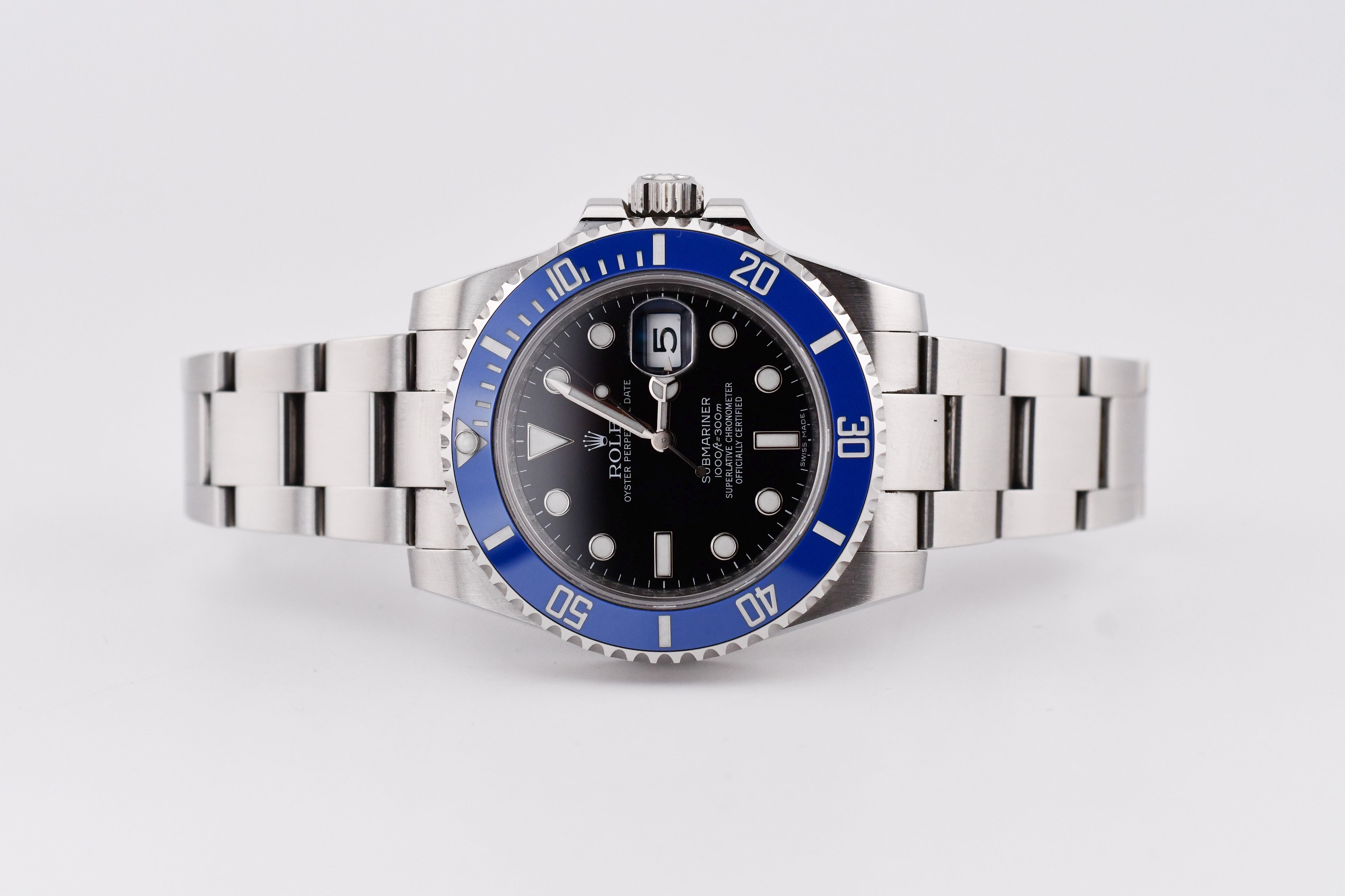 Rolex Submariner 40mm Ref 116610 Custom Blue Bezel Black Dial