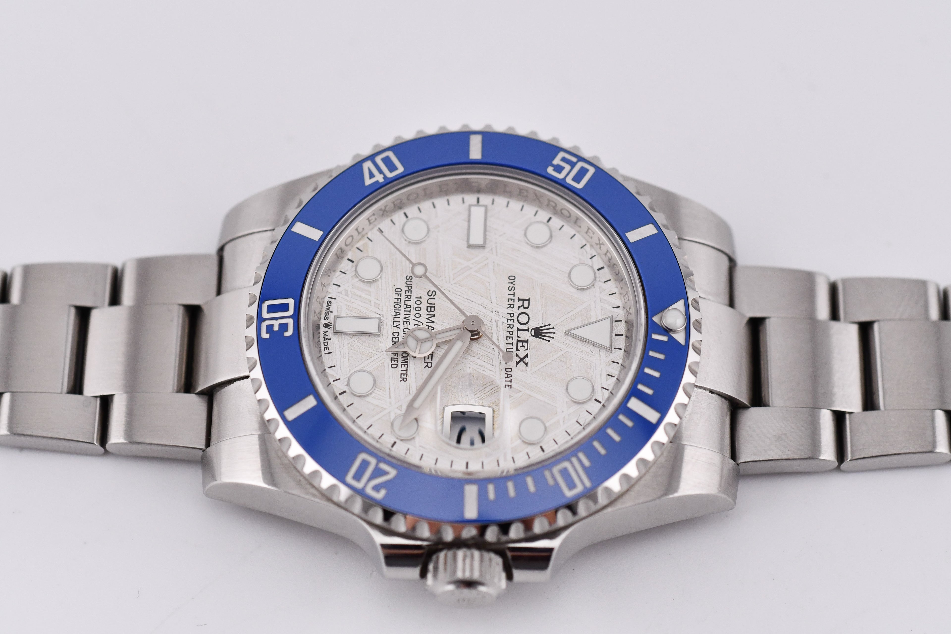 Rolex Submariner 40mm Ref 116610 Custom Blue Bezel and Meteorite Dial