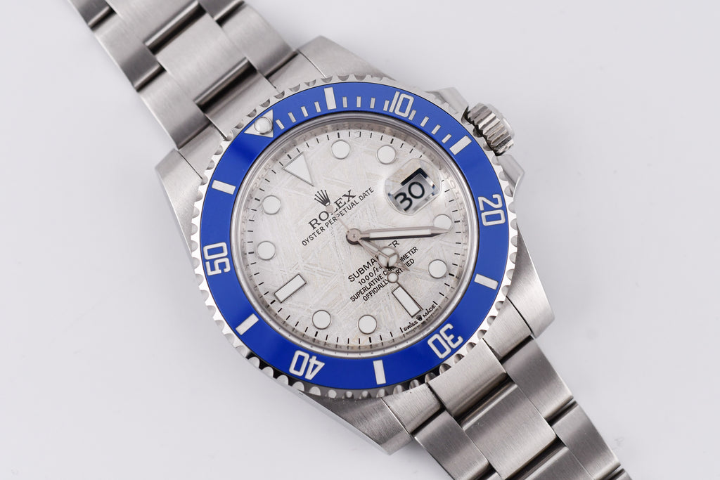 Rolex Submariner 40mm Ref 116610 Custom Blue Bezel and Meteorite Dial