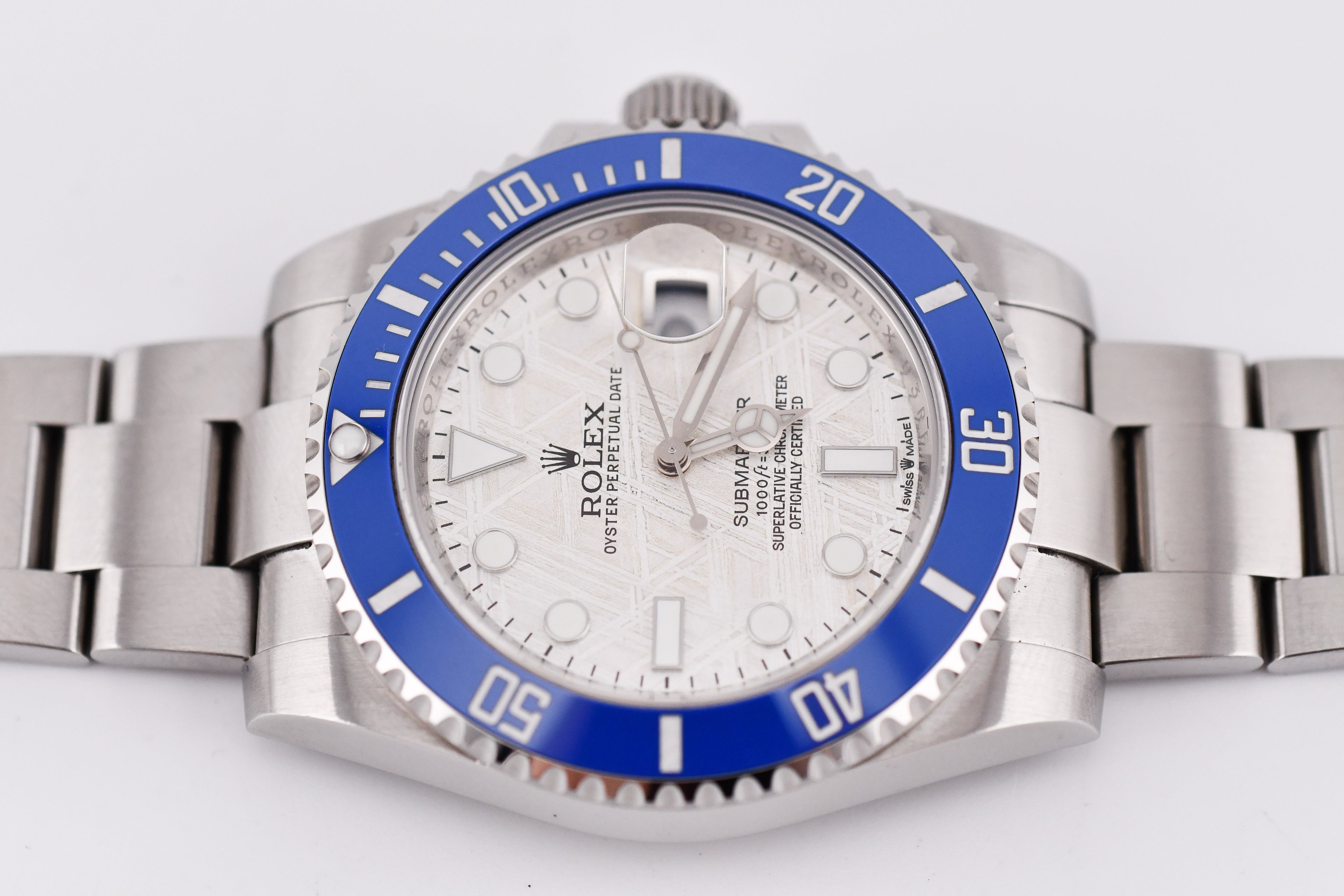 Rolex Submariner 40mm Ref 116610 Custom Blue Bezel and Meteorite Dial