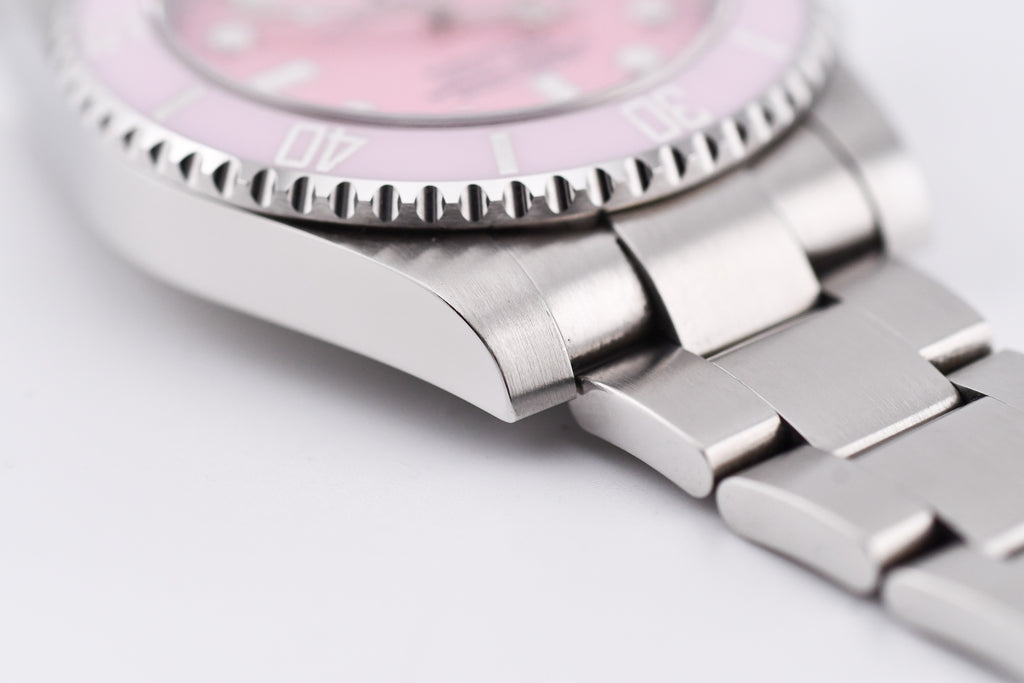 Rolex Submariner 40mm Ref 116610 Custom Pink Bezel and Pink Dial