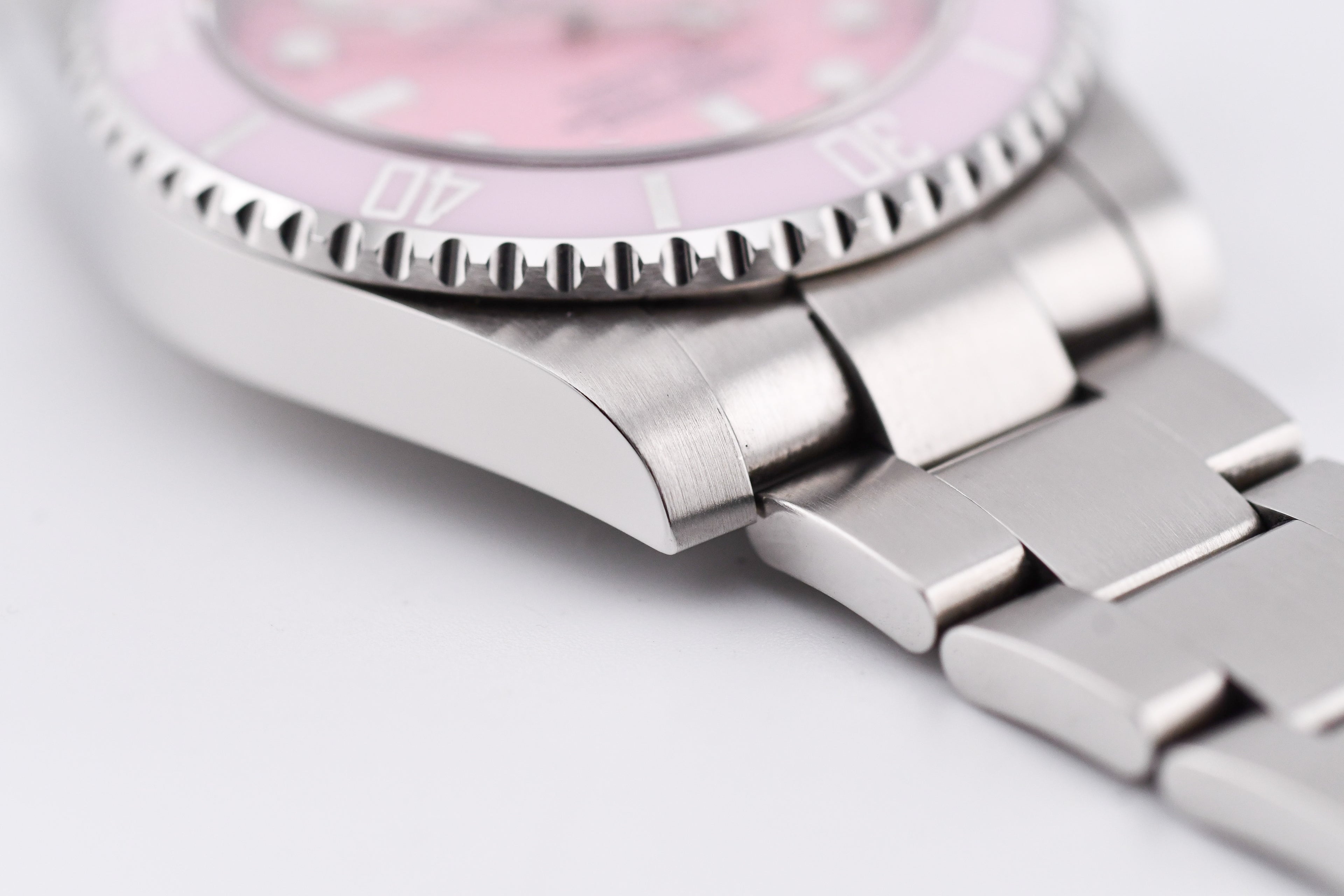 Rolex Submariner 40mm Ref 116610 Custom Pink Bezel and Pink Dial