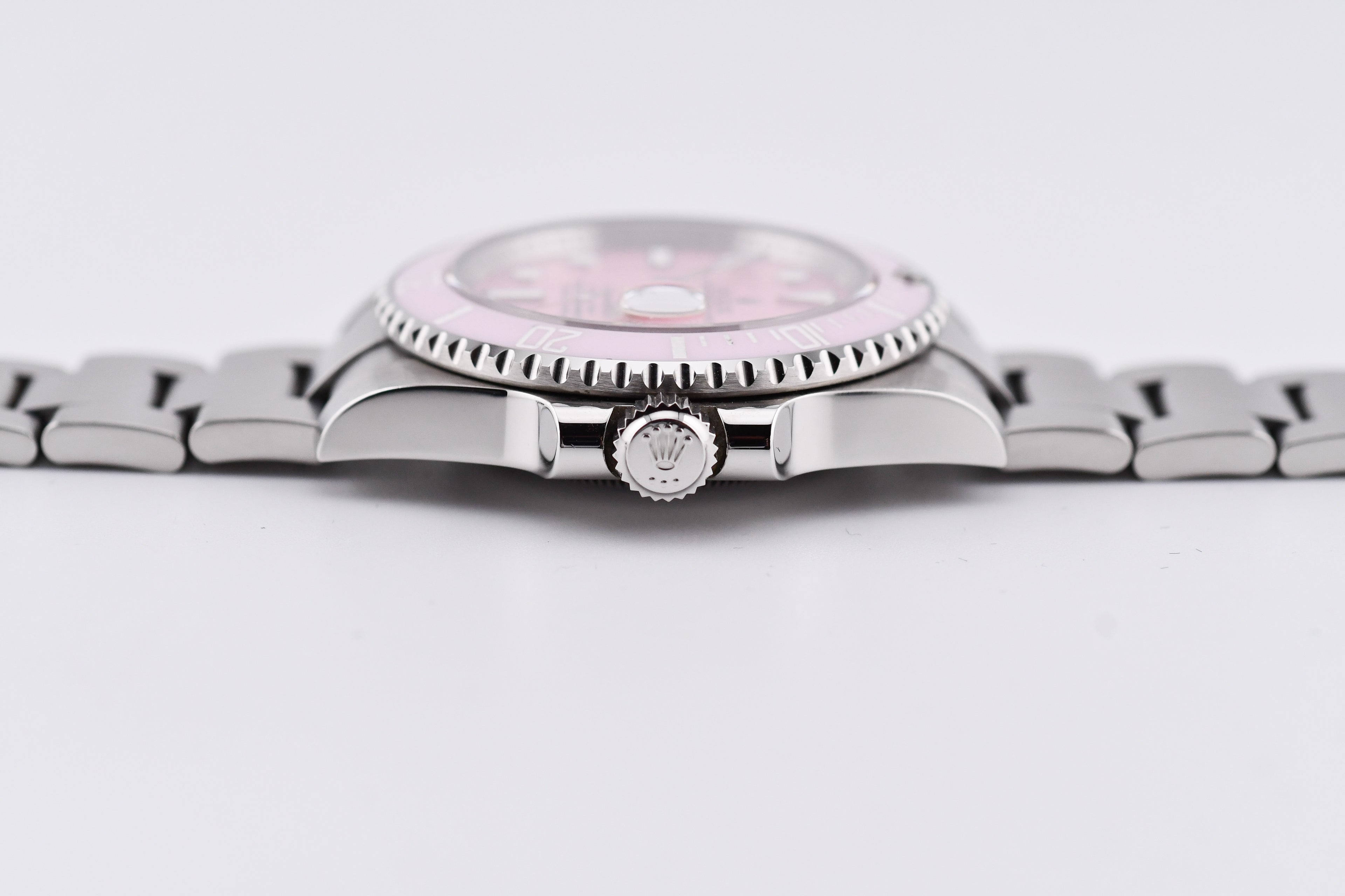 Rolex Submariner 40mm Ref 116610 Custom Pink Bezel and Pink Dial