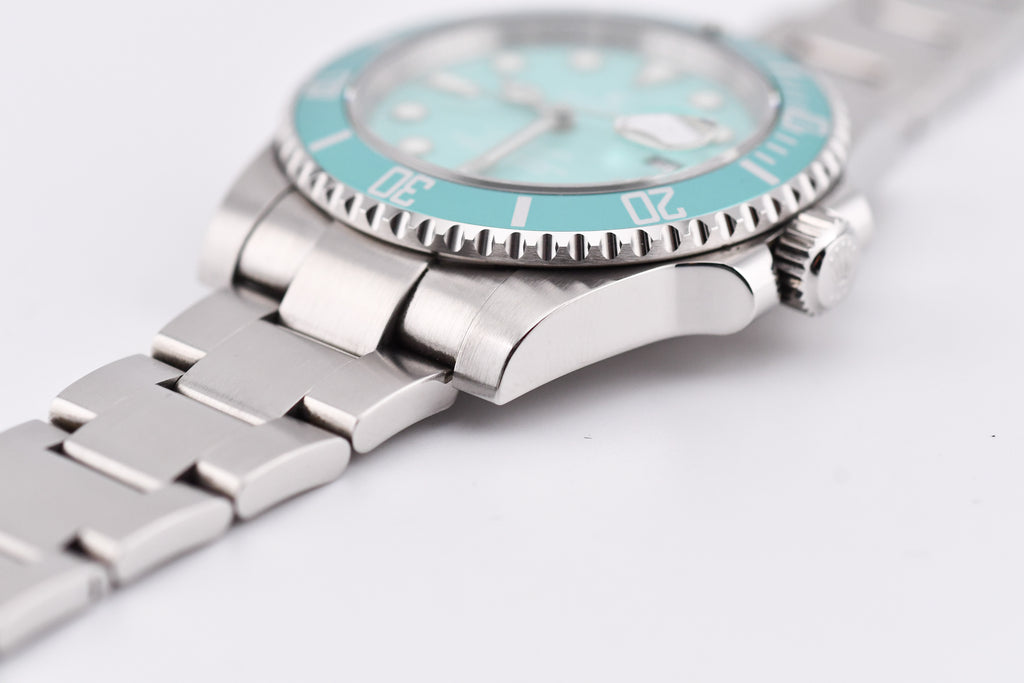 Rolex Submariner 40mm Ref 116610 Custom Tiffany Bezel and Tiffany Dial