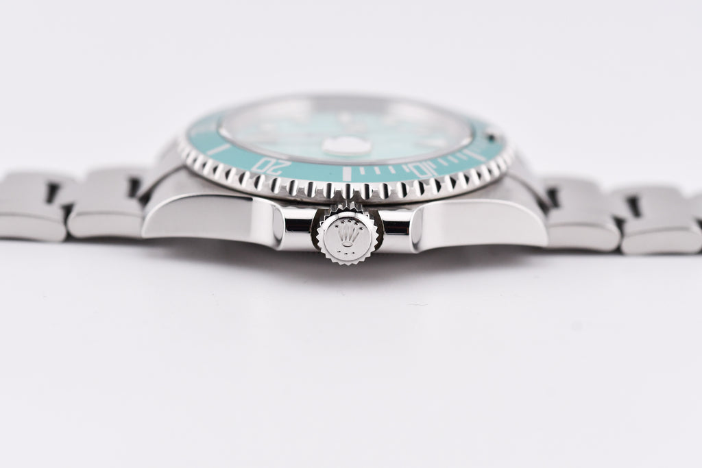 Rolex Submariner 40mm Ref 116610 Custom Tiffany Bezel and Tiffany Dial