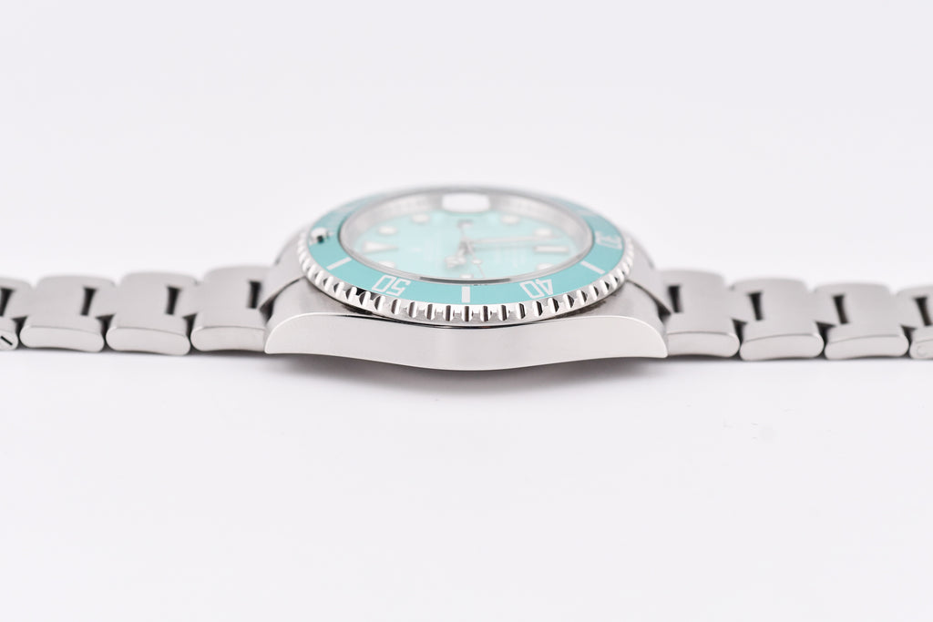 Rolex Submariner 40mm Ref 116610 Custom Tiffany Bezel and Tiffany Dial