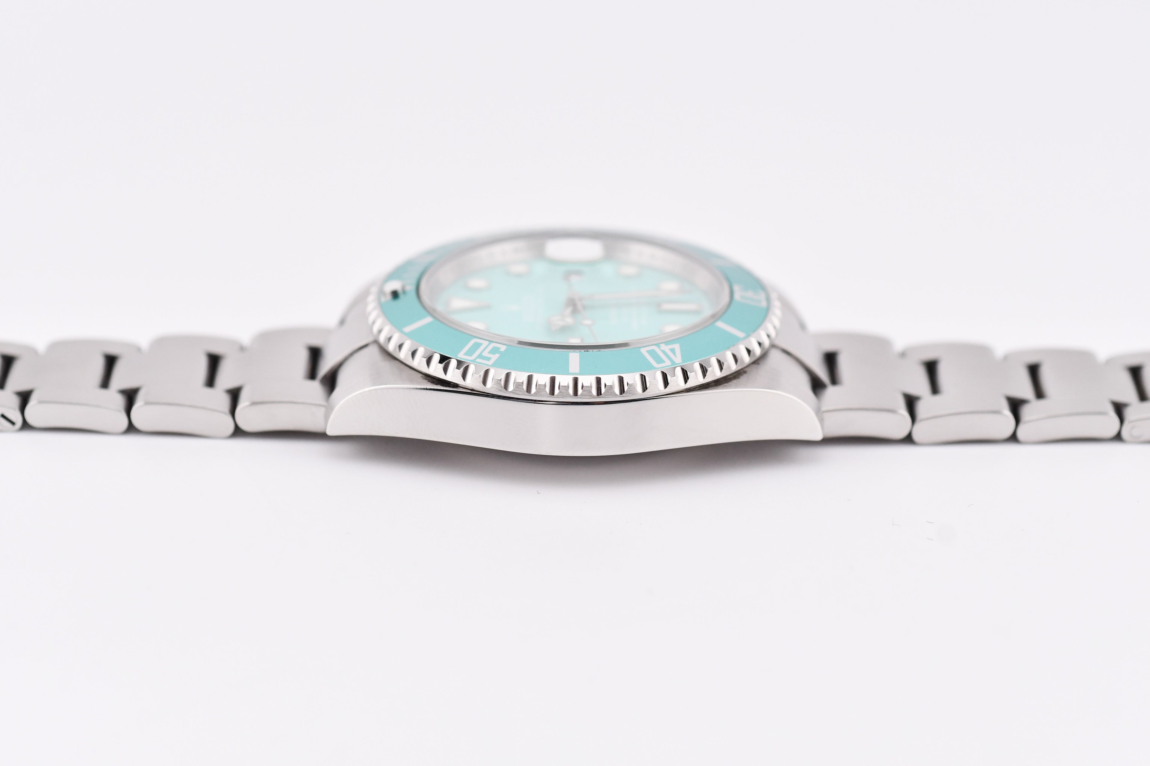 Rolex Submariner 40mm Ref 116610 Custom Tiffany Bezel and Tiffany Dial