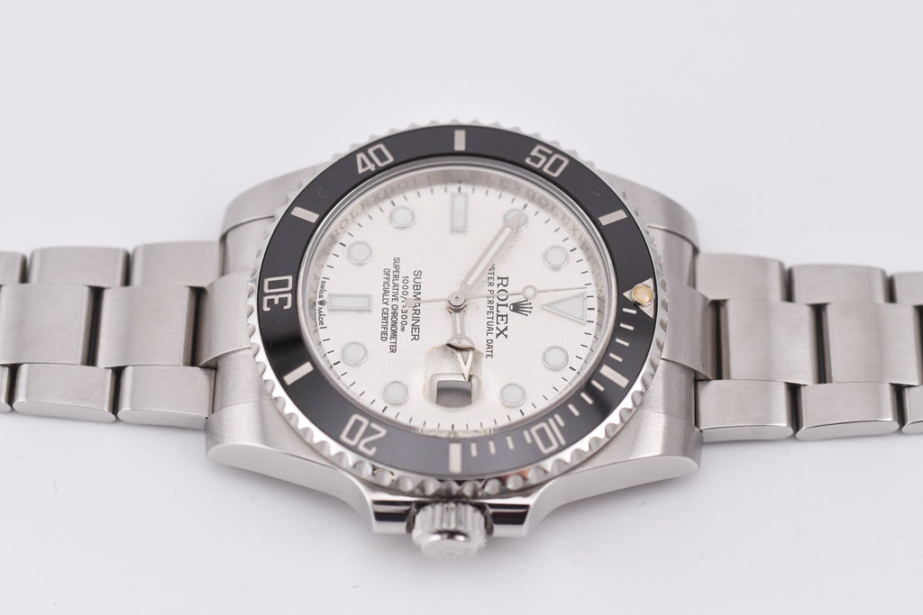 Rolex Submariner 40mm Ref 116610 Original Black Bezel and Custom Meteorite Dial