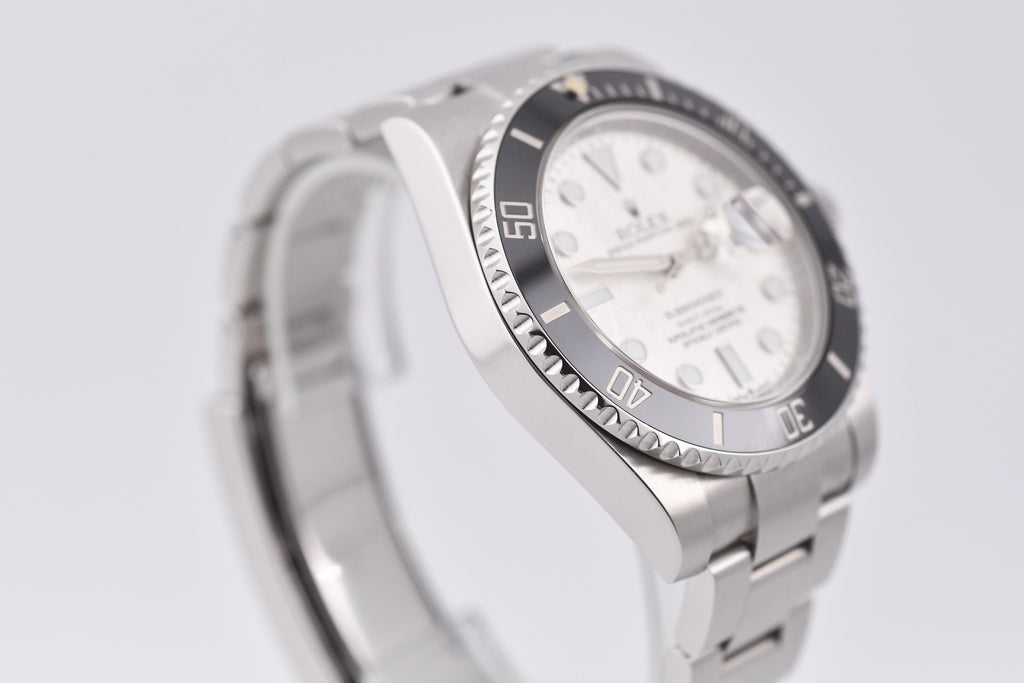 Rolex Submariner 40mm Ref 116610 Original Black Bezel and Custom Meteorite Dial