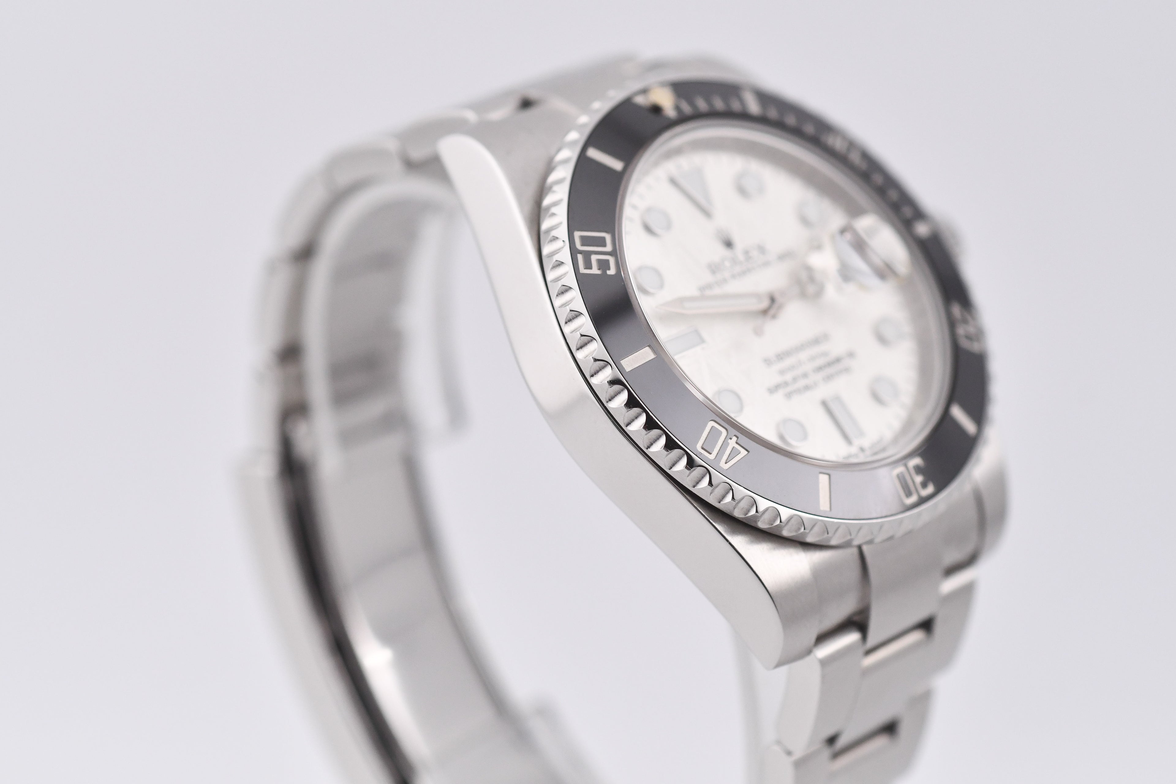 Rolex Submariner 40mm Ref 116610 Original Black Bezel and Custom Meteorite Dial